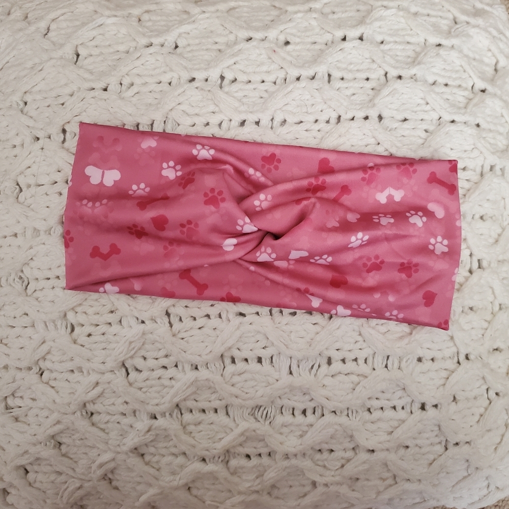 Paw print head band